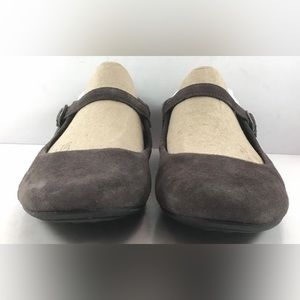 Børn Chocolate Suede Mary Jane Flats Womens Size US 9.5M
